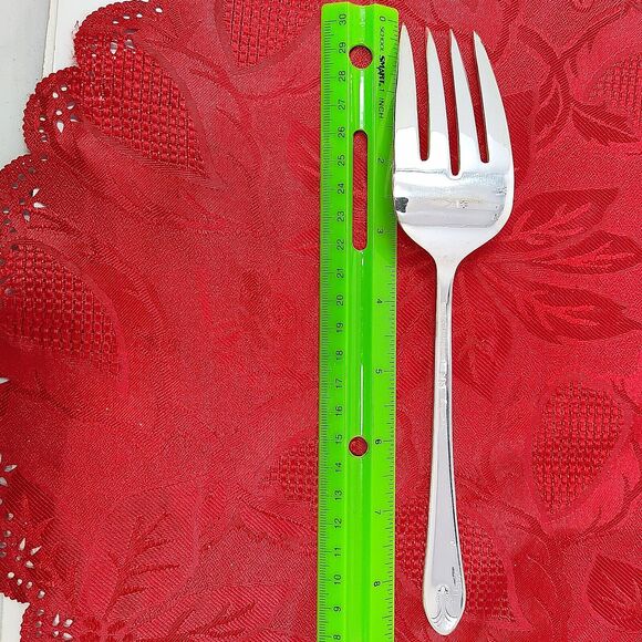 5 Serving 1940'S Wm ROGERS "EXQUISITE" Serving Pieces Silver Plated Beautiful - Picture 10 of 16